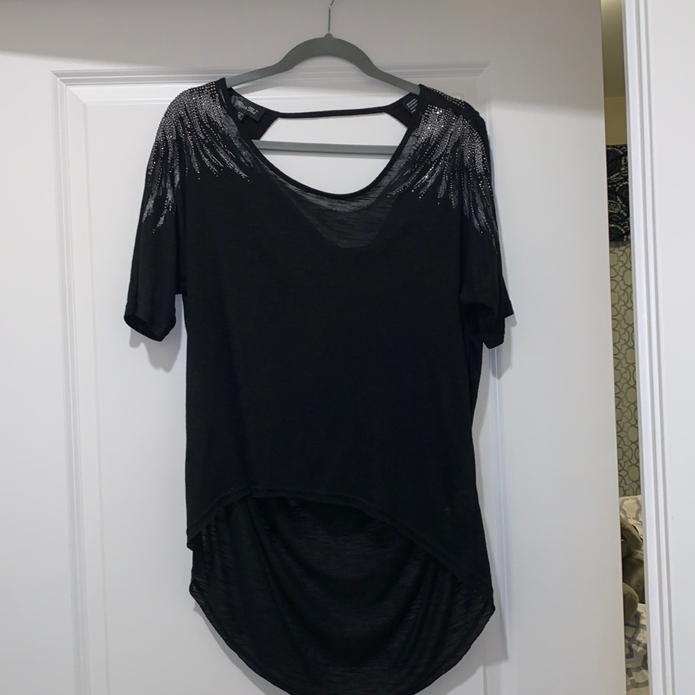 Barely worn black short sleeve top